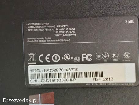 Laptop Samsung NP350E7C 17.  3 Pentium B980