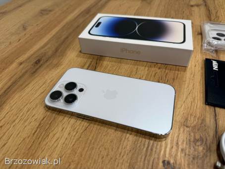 Okazja!  Iphone 14 Pro Srebrny/Biały!  Gwarancja!  Bateria 100!  Super Stan!