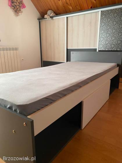 Łóżko + materac 90x200