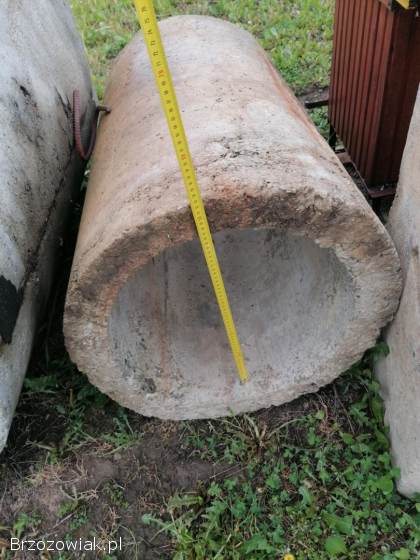 Kręgi betonowe fi 50 3 sztuki 100cm,  fi100 1 sztuka 100cm