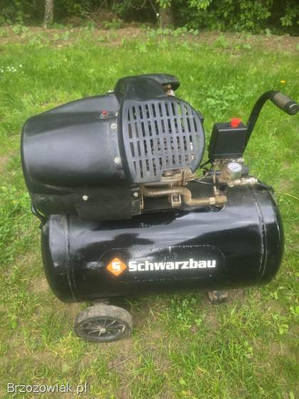 Kompresor olejowy 100L 2.  2 kW – sprawny + wąż + pistolety