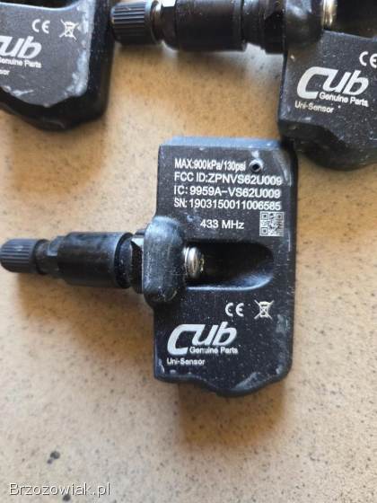 Czujniki cisnienia powietrza Tpms opon kol CUB