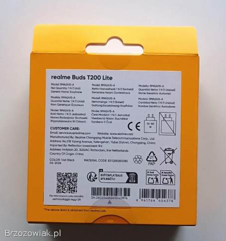 Słuchawki realme buds t200 lite
