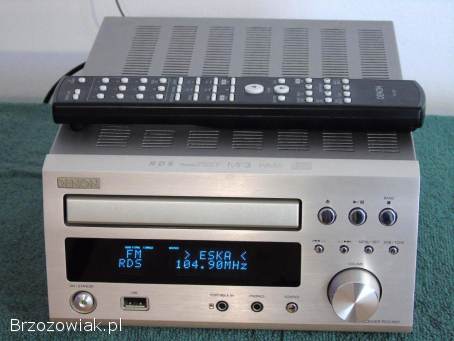 Śliczna wieża Denon RCD-M37 pilot USB mp3 CD Rds AUX sprawna.  DOSTAWA