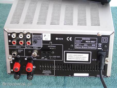 Śliczna wieża Denon RCD-M37 pilot USB mp3 CD Rds AUX sprawna.  DOSTAWA