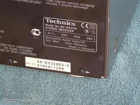 Amplituner Technics SA-EX 320 sprawny i mocny.  DOSTAWA