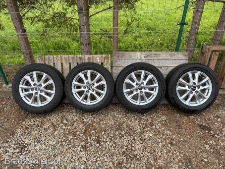 Koła 5x114,  3 R16 Mazda 6,  5J ET50 67,  1 + 205/60 Bridgestone GRATIS