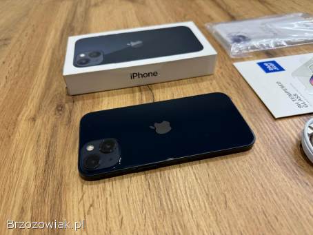 Okazja!  Iphone 13 -  Midnight!  Bateria 100!  Gwarancja!  Super Stan!
