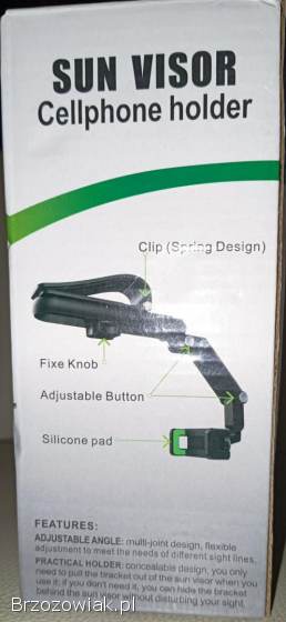 Uchwyt na telefon Sun Visor Cellphone Holder