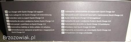 Ładowarka samochodowa Savio SA-06B Quick Charge 3.  0A