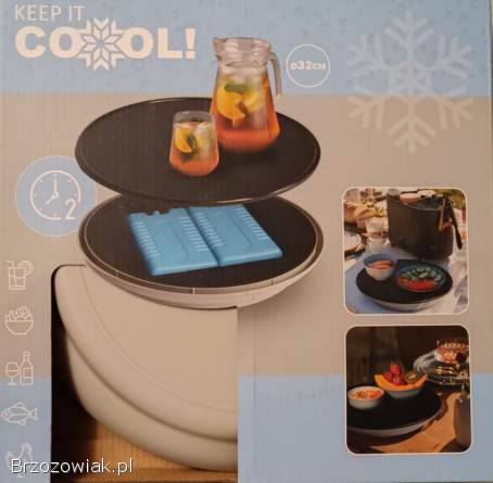 Chłodziarka stołowa Keep It Cool (o średnicy 32 cm) + 2 wkłady