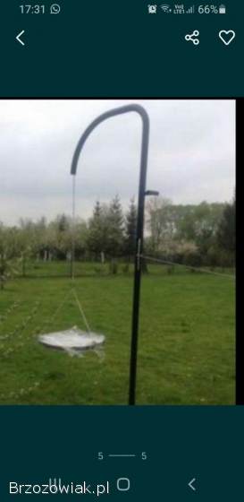 Grill na róże wiszący żuraw
