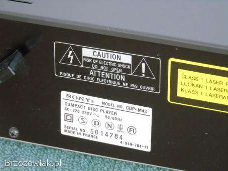 CD Sony CDP-M43 sprawny i ładny.  DOSTAWA.