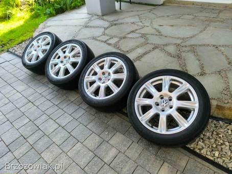Alufelgi 17 5x112 opony letnie 225/45R17 ori VW pasujące do Audi Seat Skoda