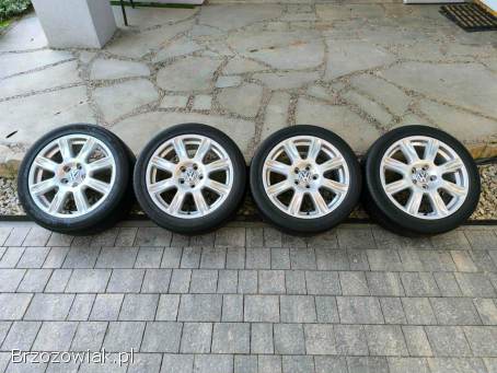 Alufelgi 17 5x112 opony letnie 225/45R17 ori VW pasujące do Audi Seat Skoda