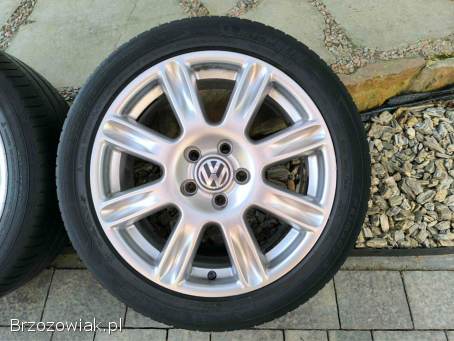 Alufelgi 17 5x112 opony letnie 225/45R17 ori VW pasujące do Audi Seat Skoda