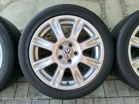 Alufelgi 17 5x112 opony letnie 225/45R17 ori VW pasujące do Audi Seat Skoda