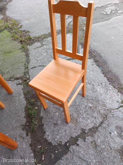 Krzesla + stół drewno sosnowe nowe
