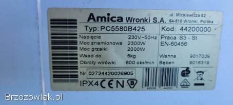 Pralka Amica 800 obrotów