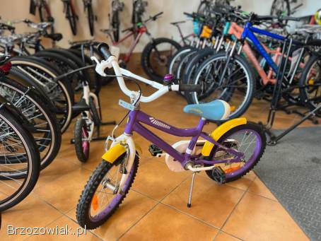 Rower dziecięcy 16” / stopka / błotniki / dzwonek