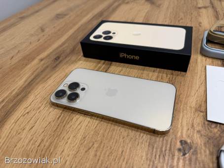 Okazja!  Iphone 13 Pro Złoty!  Gwarancja!  Super Stan!  Kondycja 100!