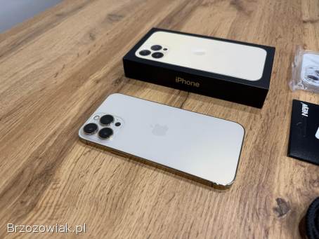 Okazja!  Iphone 13 Pro Max Złoty!  Ideał!  Gwarancja!  Bateria 100!  256GB!