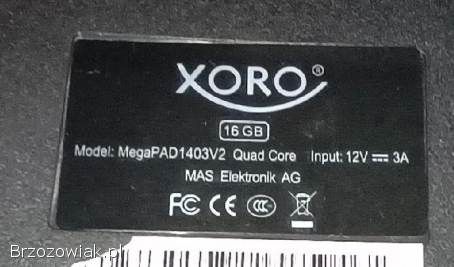 Xoro MegaPAD 1403 v2 16GB Wi-Fi Czarny