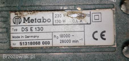 SZLIFIERKA OSCYLACYJNA METABO DS E 130