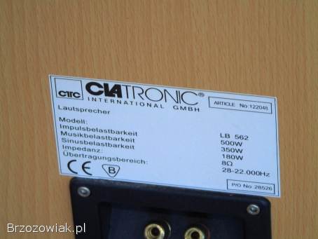 Mocne kolumny Clatronic 2x 500 wat.  DOSTAWA.