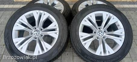 4 koła ALUFELGI 17 oryg VW PASSAT 5x112 + opony lato HANKOK