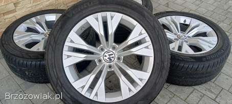 4 koła ALUFELGI 17 oryg VW PASSAT 5x112 + opony lato HANKOK