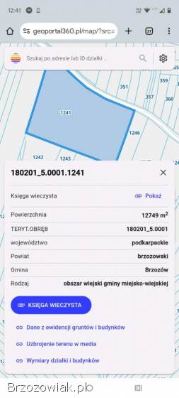 Działka rolno rekreacyjna 127arów