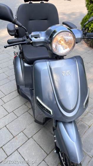 Skuter inwalidzki,  motorower elektryczny VTA VM4 NEO wraz z uchwytem na kule inw