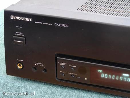 Japoński amplituner Pioneer SX-205 RDS 370 wat sprawny.  DOSTAWA