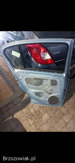 Drzwi opel corsa D lewy tył