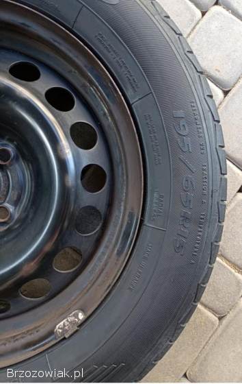 Felgi stalowe 15 opel corsa z oponami letnimi