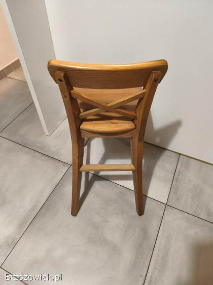 Krzesełko dziecięce Ikea INGLOF bejca patynowa