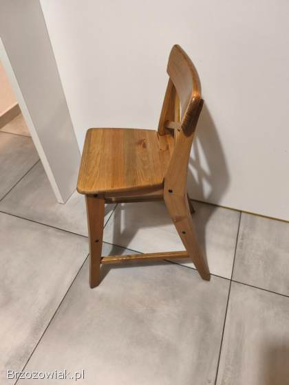 Krzesełko dziecięce Ikea INGLOF bejca patynowa
