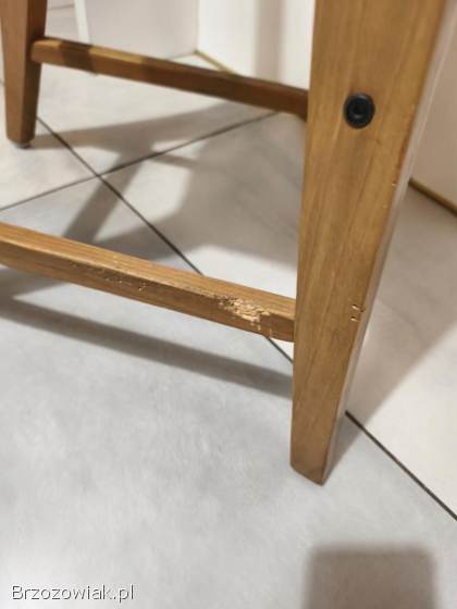 Krzesełko dziecięce Ikea INGLOF bejca patynowa