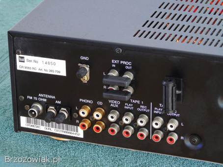 Wzmacniacz z radiem Dual CR-9065 mocny i sprawny.  DOSTAWA
