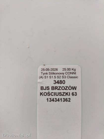 Tynk silikonowy 25kg kolor