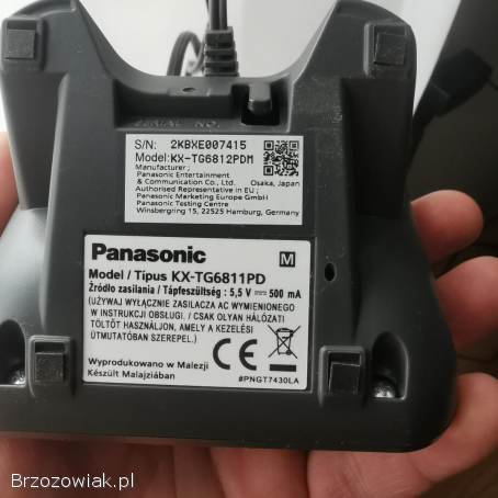 Telefon bezprzewodowy (Stacjonarny) Panasonic KX-TG6812 Czarny 2 słuchawki