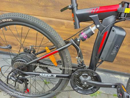 NOWY Składany rower elektryczny MTB VARUN 26 250W 55NM 80KM