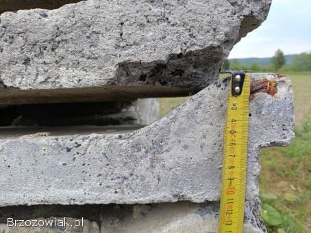 Płyty betonowe zbrojone 81x29x6 cm