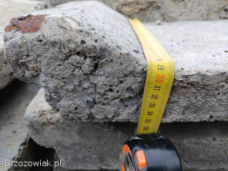 Płyty betonowe zbrojone 81x29x6 cm
