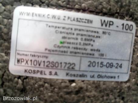 Zbiornik CWU 100L 220 V,  bojler