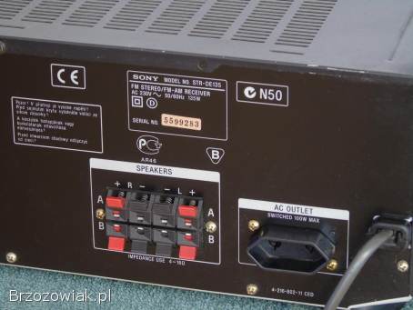Wzmacniacz z radiem Sony STR-DE135 RDS sprawny 2x 100 wat.  DOSTAWA