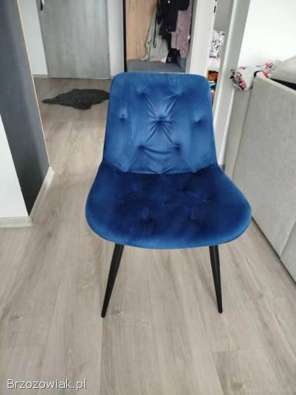 Komplet krzeseł 4 szt.  granat zestaw