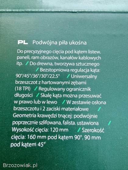 Podwójna piła ukosowa Parkside.