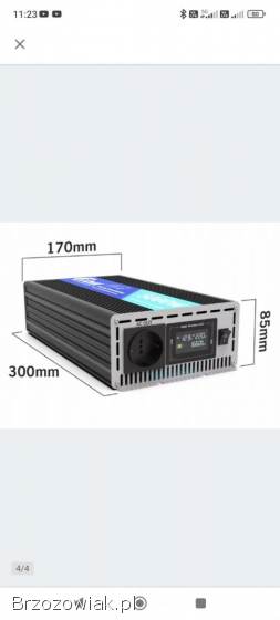 Przetwornica Falownik 5000W 12V na 220V -  Czysta Sinusoida mocny